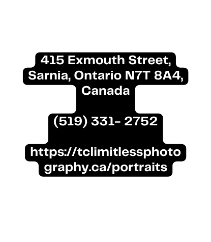 415 Exmouth Street Sarnia Ontario N7T 8A4 Canada 519 331 2752 https tclimitlessphotography ca portraits