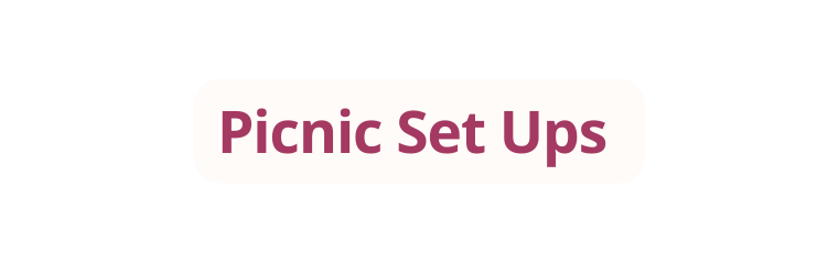 Picnic Set Ups